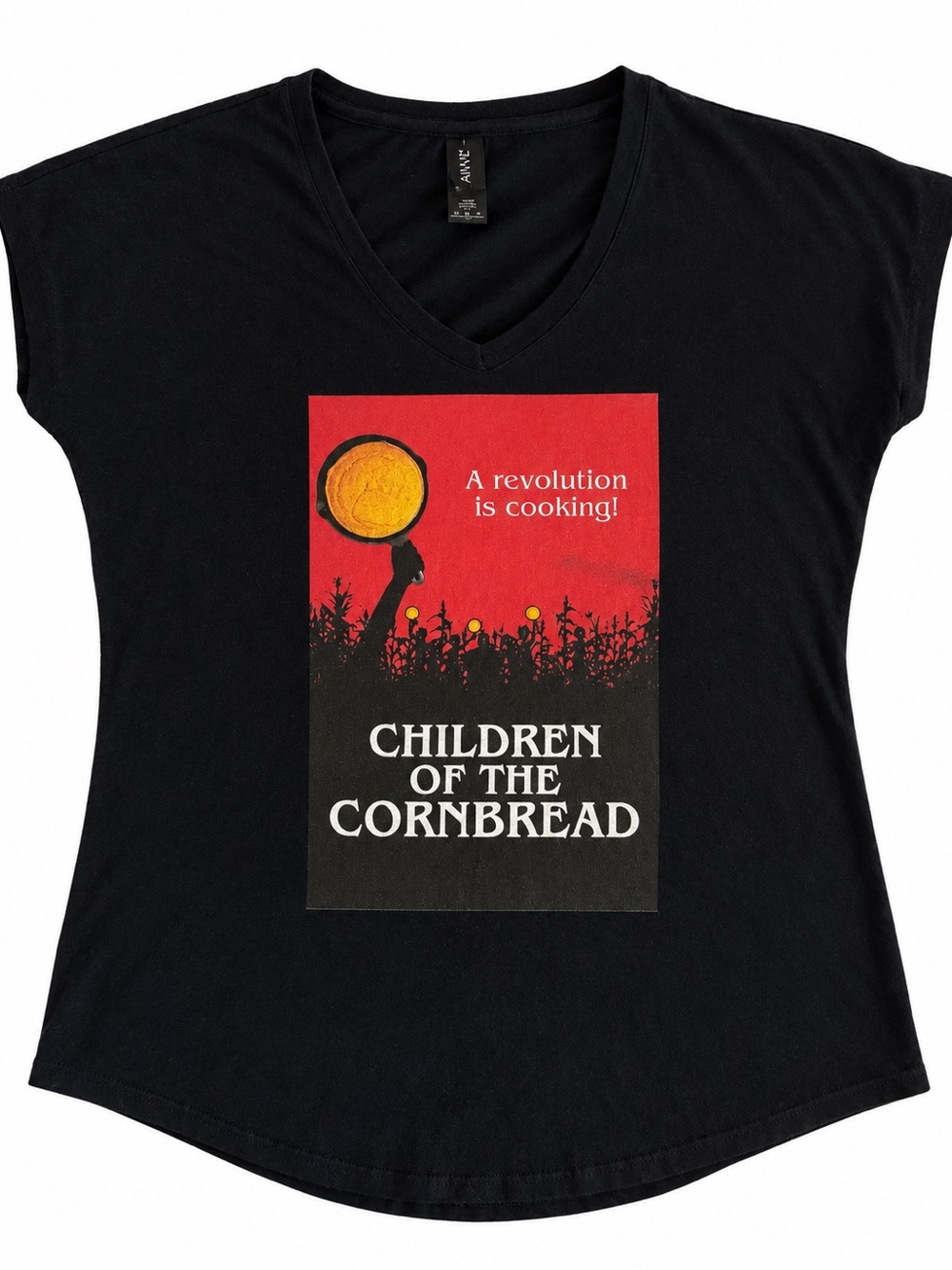 CHILDREN OF THE CORNBREAD Corn bread Graphic T Shirt Horror Funny Halloween
